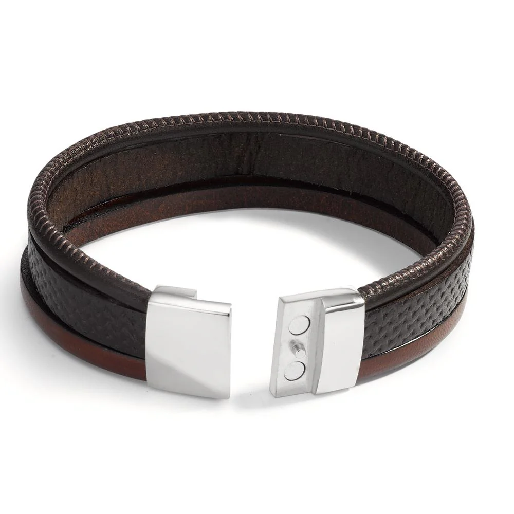 Bracciale Pelle, Acciaio inossidabile 21 cm - Image 3