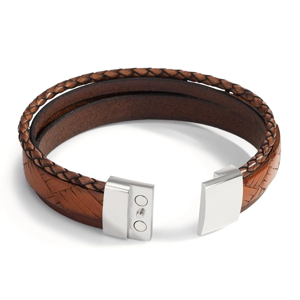 Bracciale Pelle, Acciaio inossidabile 21 cm - Image 3