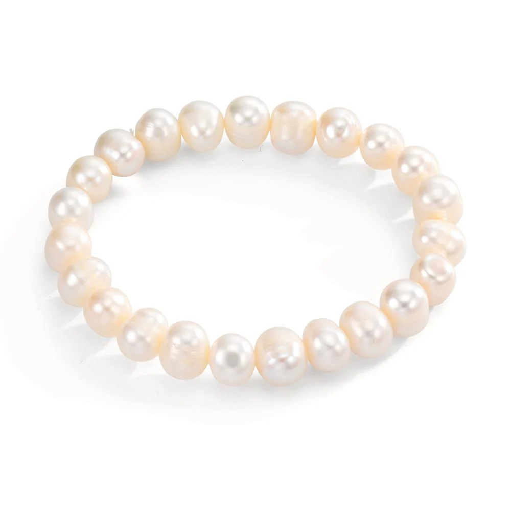 Bracciale Perla coltivata d'acqua dolce, 10 mm 18 cm