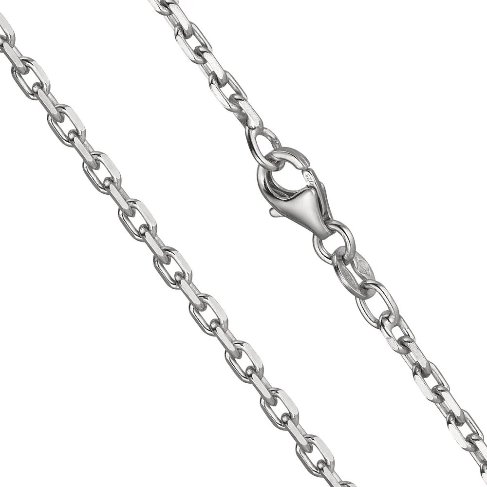 Catena Argento rodiato Ø2.5 mm - Image 3