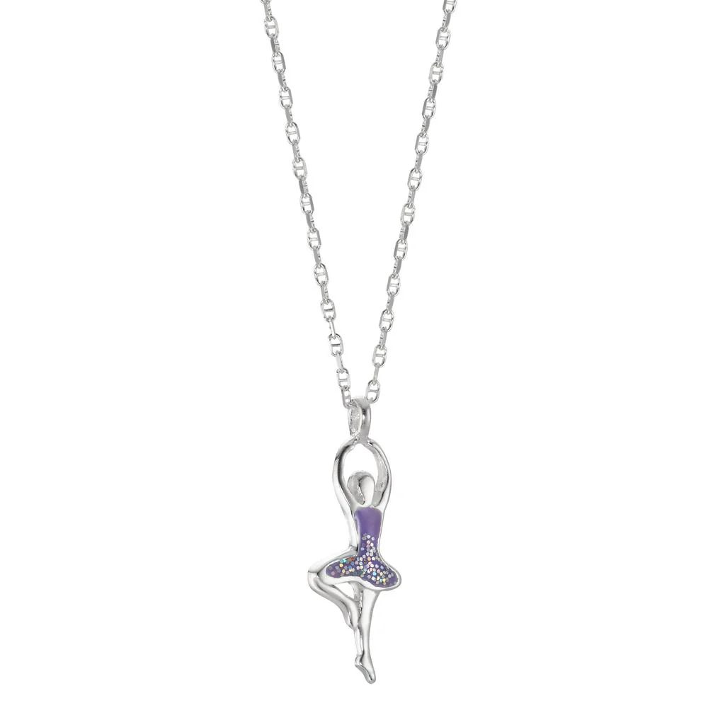 Catena con ciondolo Argento laccato Balletto 36 cm