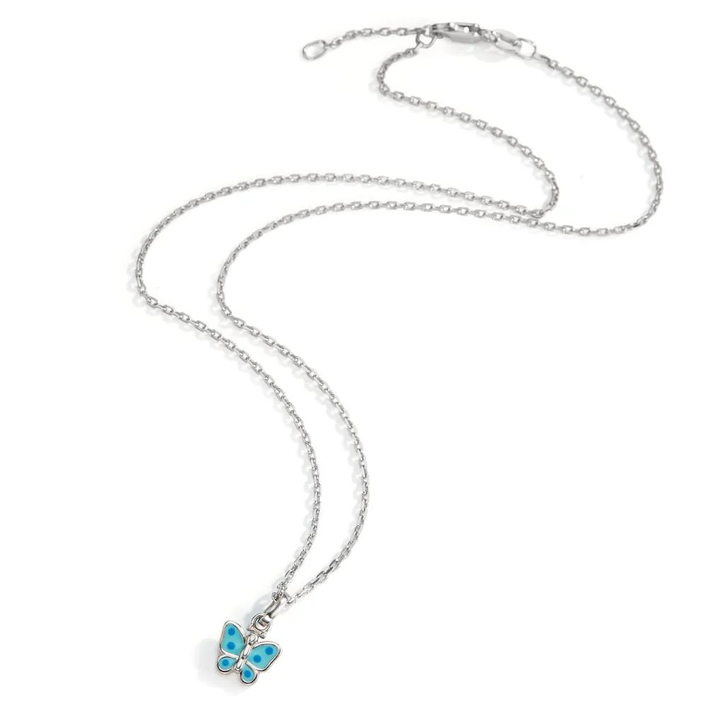 Catena con ciondolo Argento rodiato Farfalla 36-38 cm Ø8.5 mm - Image 2