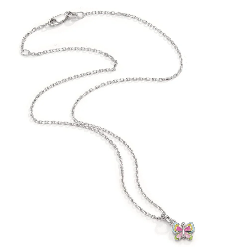Catena con ciondolo Argento rodiato Farfalla 36-38 cm Ø8 mm - Image 2
