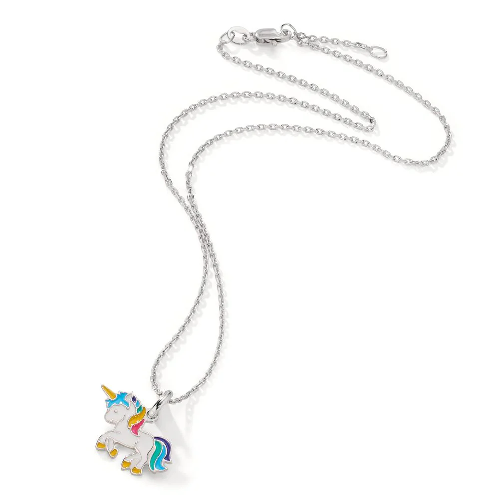 Catena con ciondolo Argento rodiato Unicorno 36-38 cm - Image 2