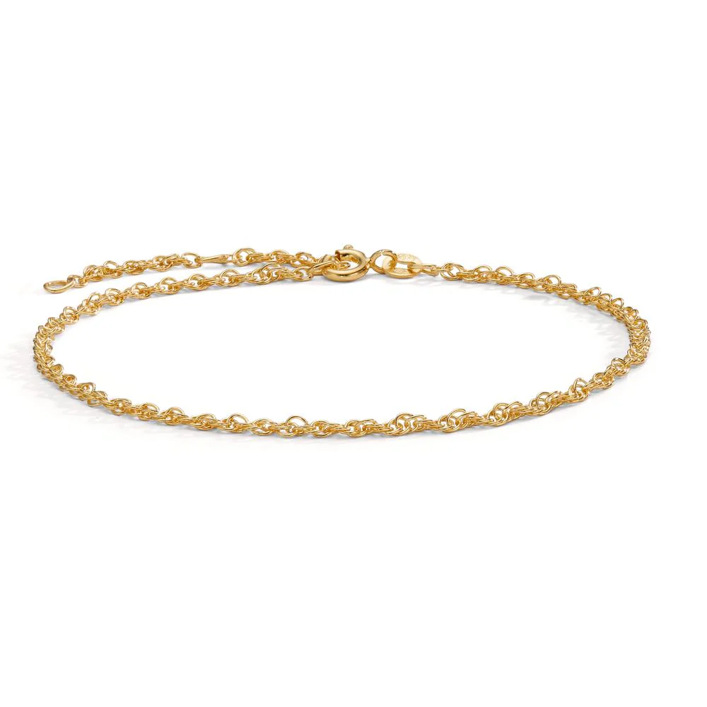 Cavigliera Argento giallo dorato 22-26 cm Ø1.3 mm - Image 2