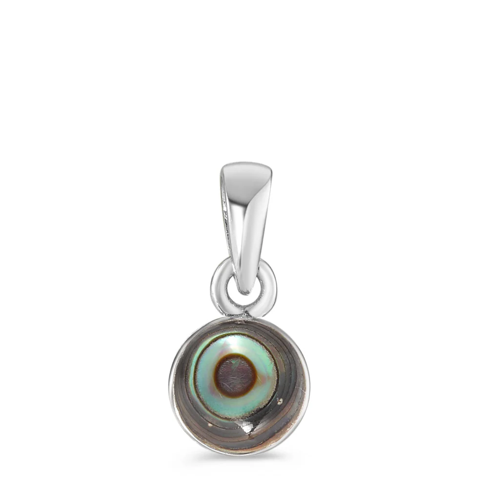 Ciondolo Argento Abalone rodiato Ă7 mm