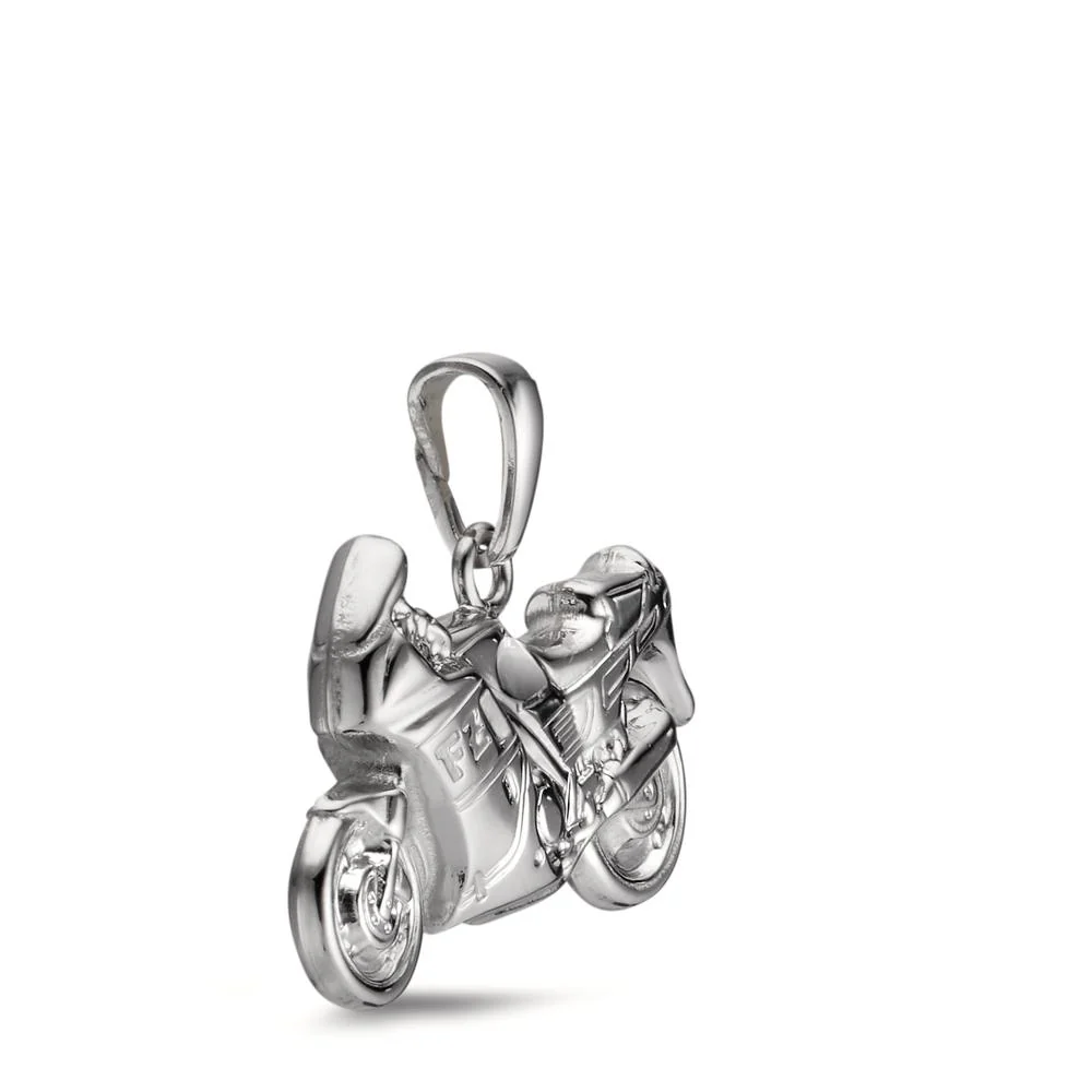 Ciondolo Argento rodiato Motociclo - Image 2