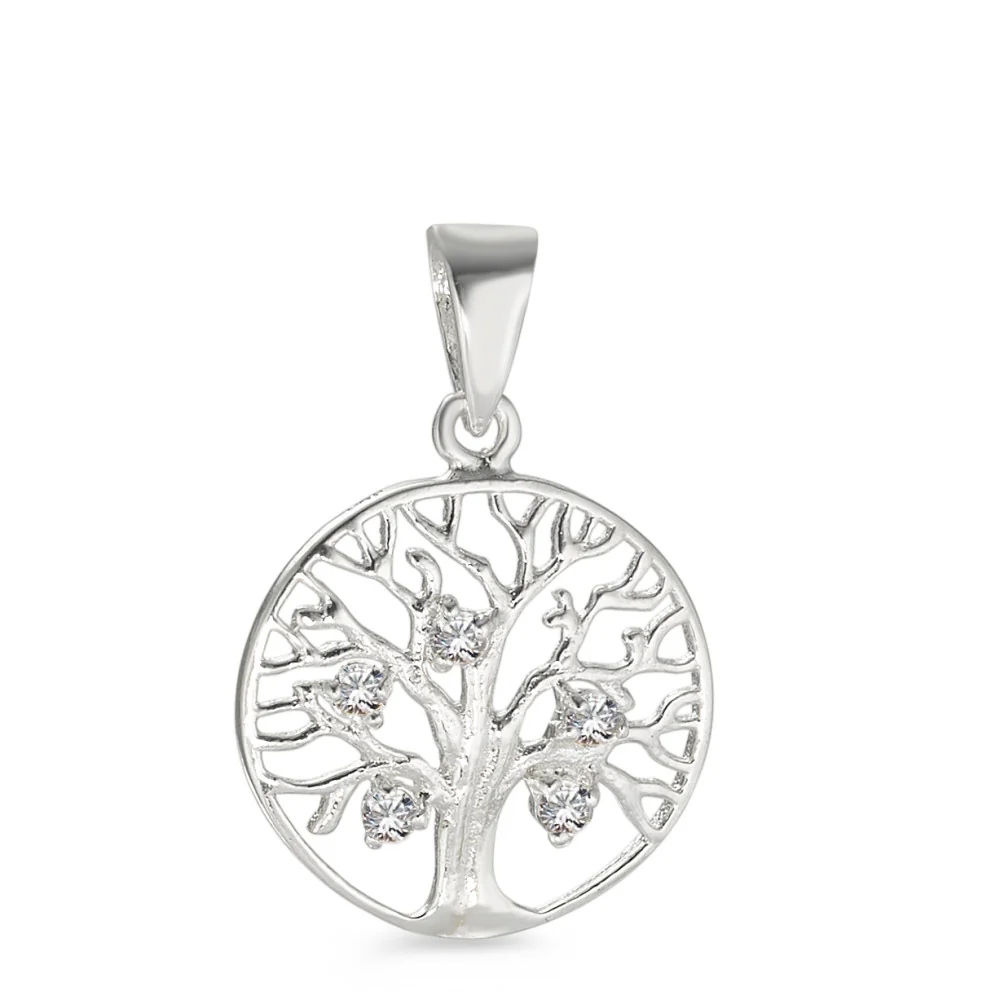 Ciondolo Argento Zirconia Albero della vita