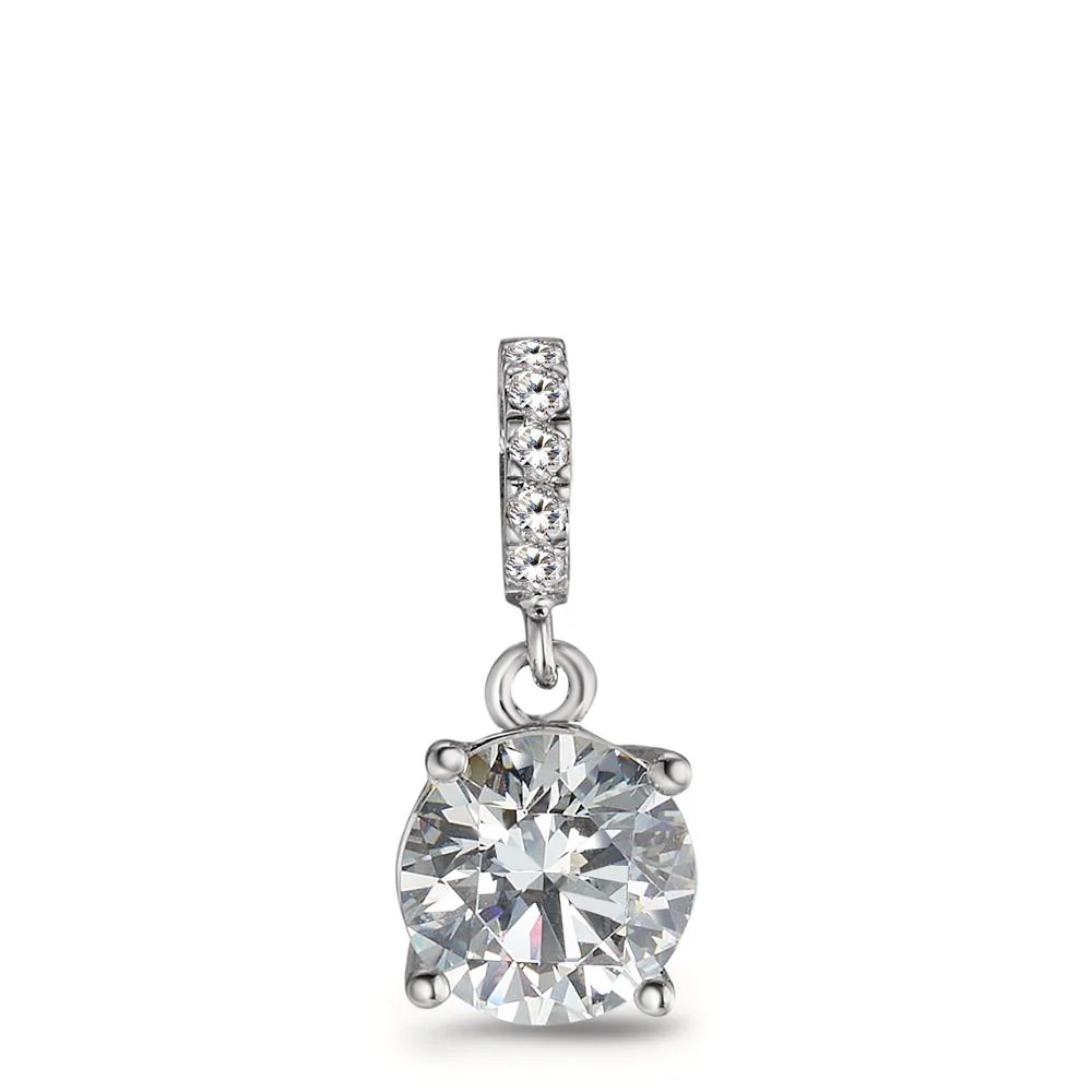 Ciondolo Argento Zirconia rodiato