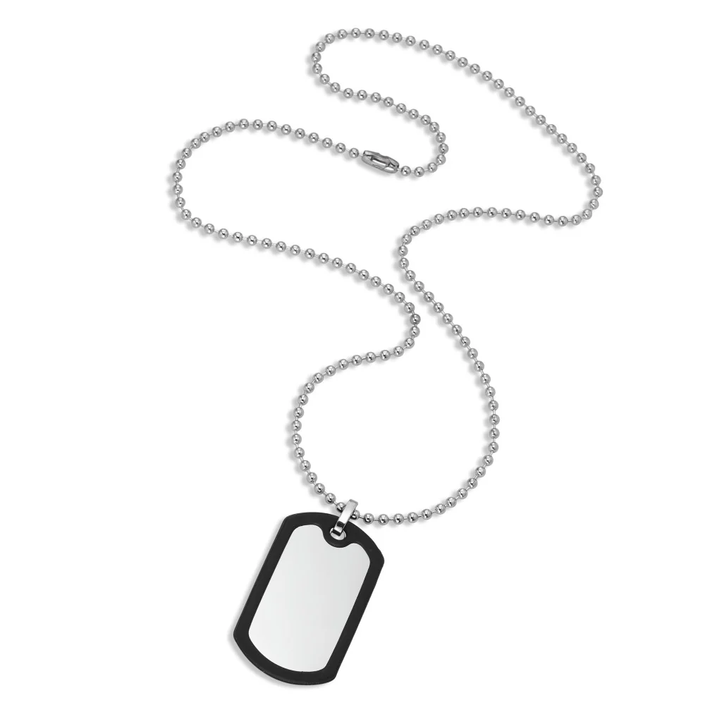 Ciondolo incisione Acciaio inossidabile, Gomma 50 cm - Image 2