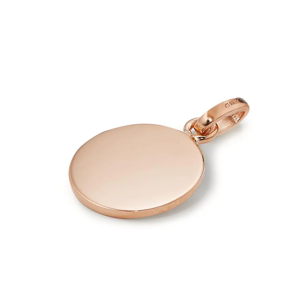 Ciondolo incisione Argento rosa dorato Ø12 mm - Image 2
