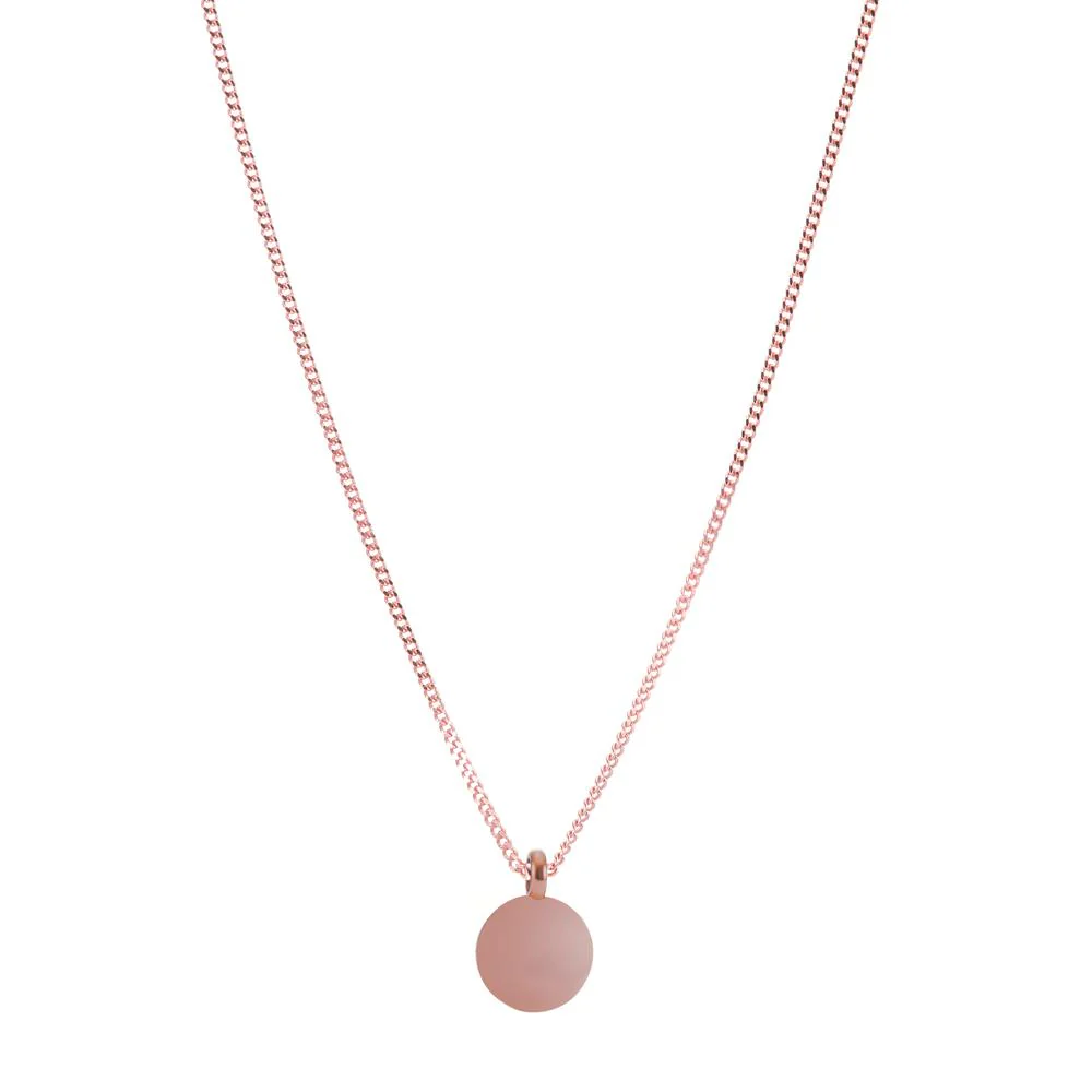 Ciondolo incisione Argento rosa dorato Ø12 mm - Image 3
