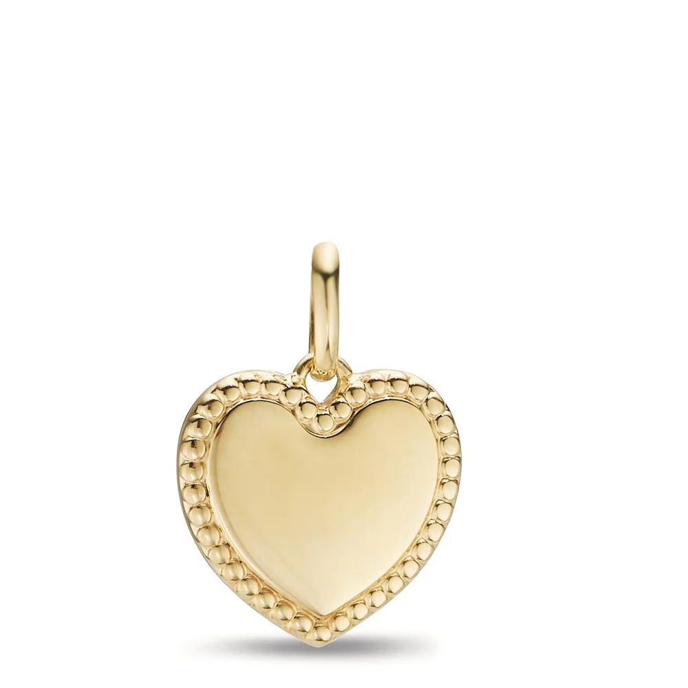 Ciondolo incisione Oro giallo 375/9K Cuore Ø15 mm