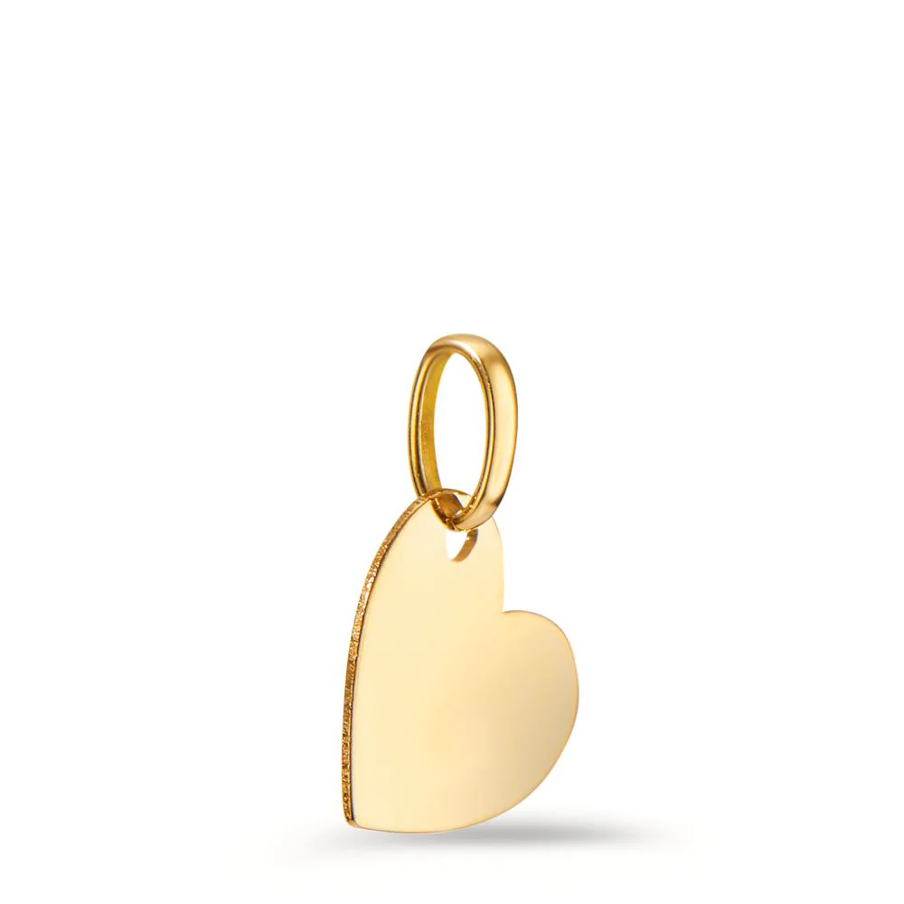 Ciondolo incisione Oro giallo 585/14 kt Cuore Ø11 mm - Image 2