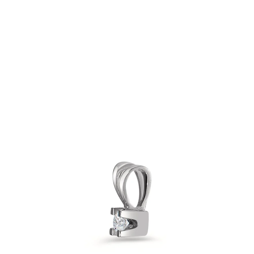Ciondolo Oro bianco 750/18 carati Diamante 0.05 ct, w-si - Image 2