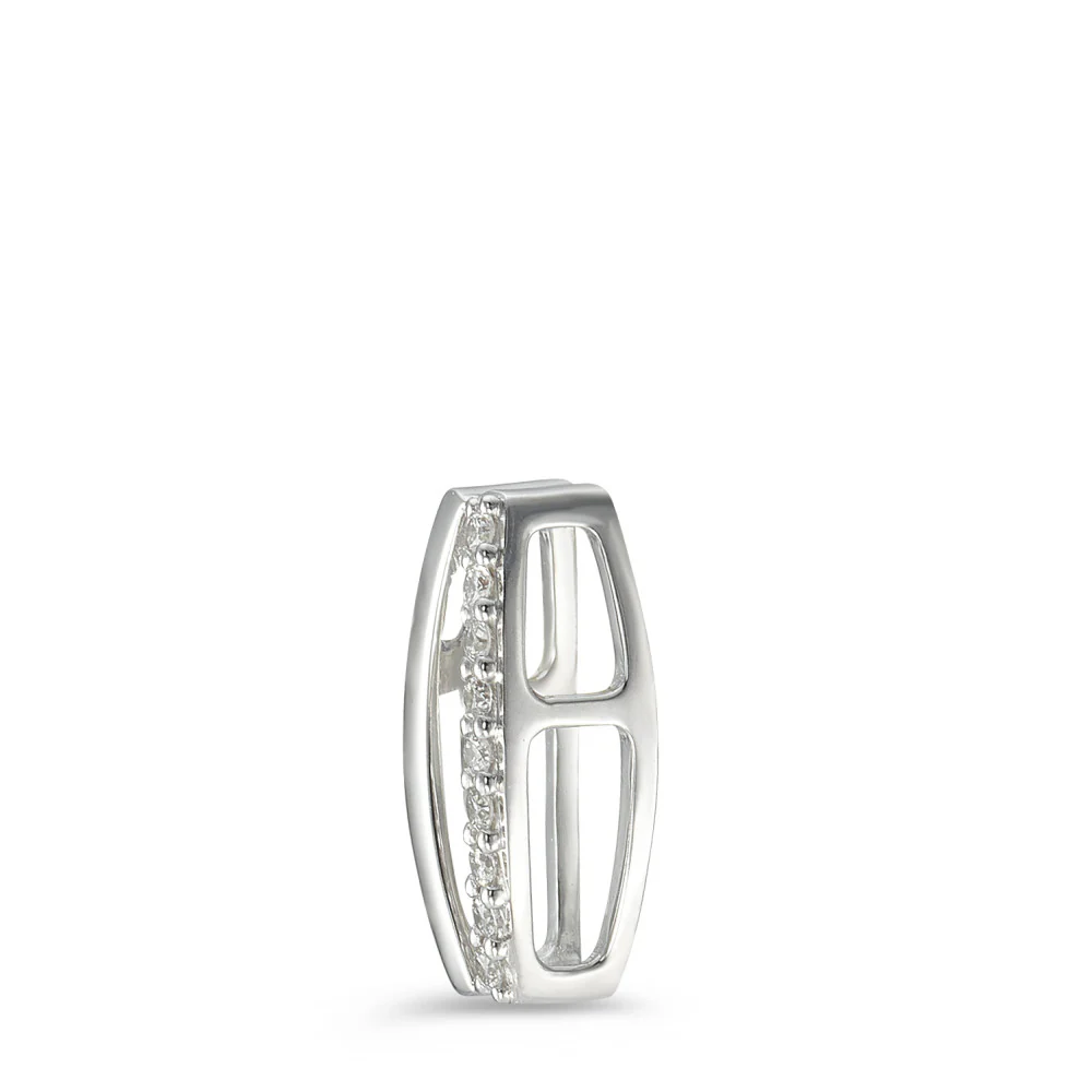 Ciondolo Oro bianco 750/18 carati Diamante 0.06 ct, 9 pietra, w-si - Image 2