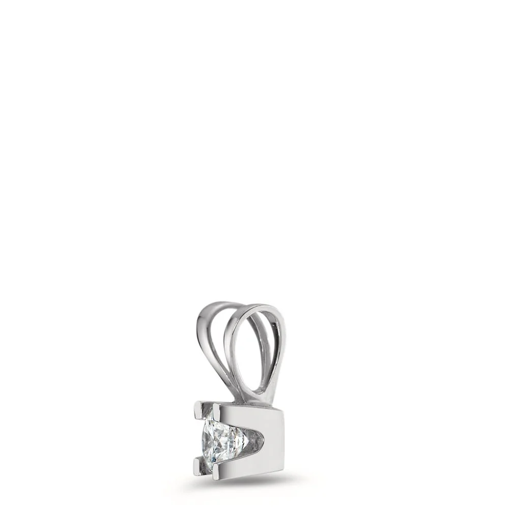 Ciondolo Oro bianco 750/18 carati Diamante 0.15 ct, w-si - Image 2