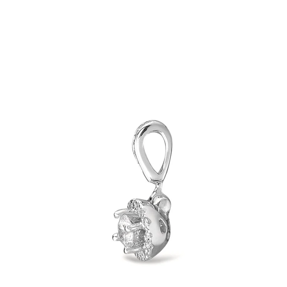 Ciondolo Oro bianco 750/18 carati Diamante 0.16 ct, w-si Ø5.5 mm - Image 2