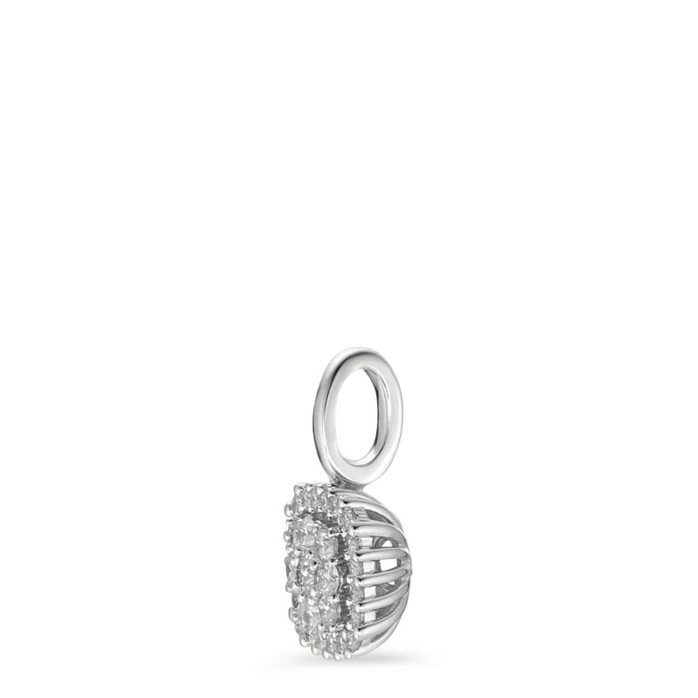 Ciondolo Oro bianco 750/18 carati Diamante bianco, 0.25 ct, 29 pietra, [Brillant], w-si Ø8 mm - Image 2