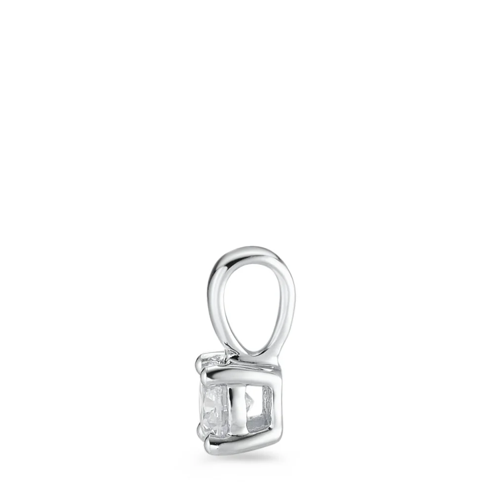 Ciondolo Oro bianco 750/18 carati Diamante bianco, 0.25 ct, [Brillant], w-si Ø4 mm - Image 2