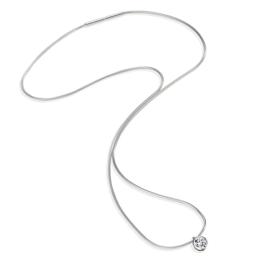Ciondolo Oro bianco 750/18 carati Diamante bianco, 0.25 ct, [Brillant], w-si Ø5.5 mm - Image 2