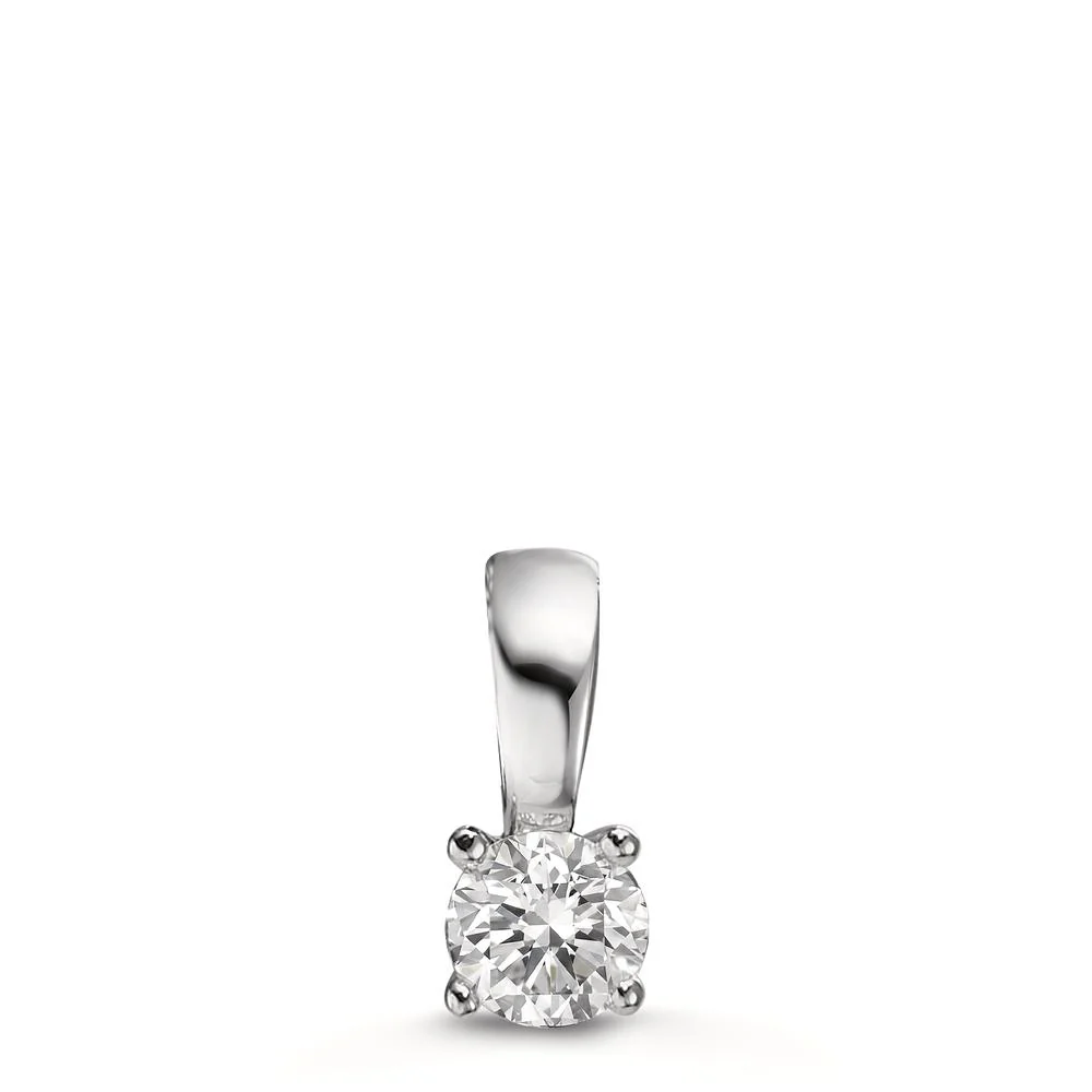 Ciondolo Oro bianco 750/18 carati Diamante bianco, 0.33 ct, [Brillant], w-si