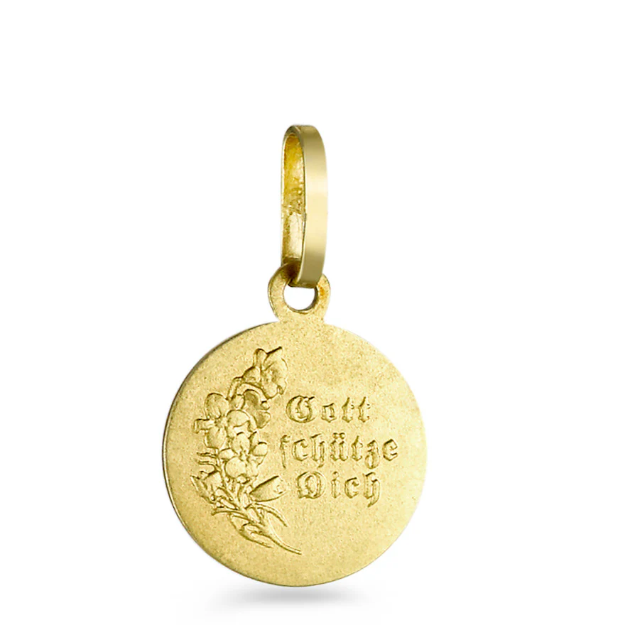 Ciondolo Oro giallo 375/9K Angelo custode Ø10 mm - Image 2