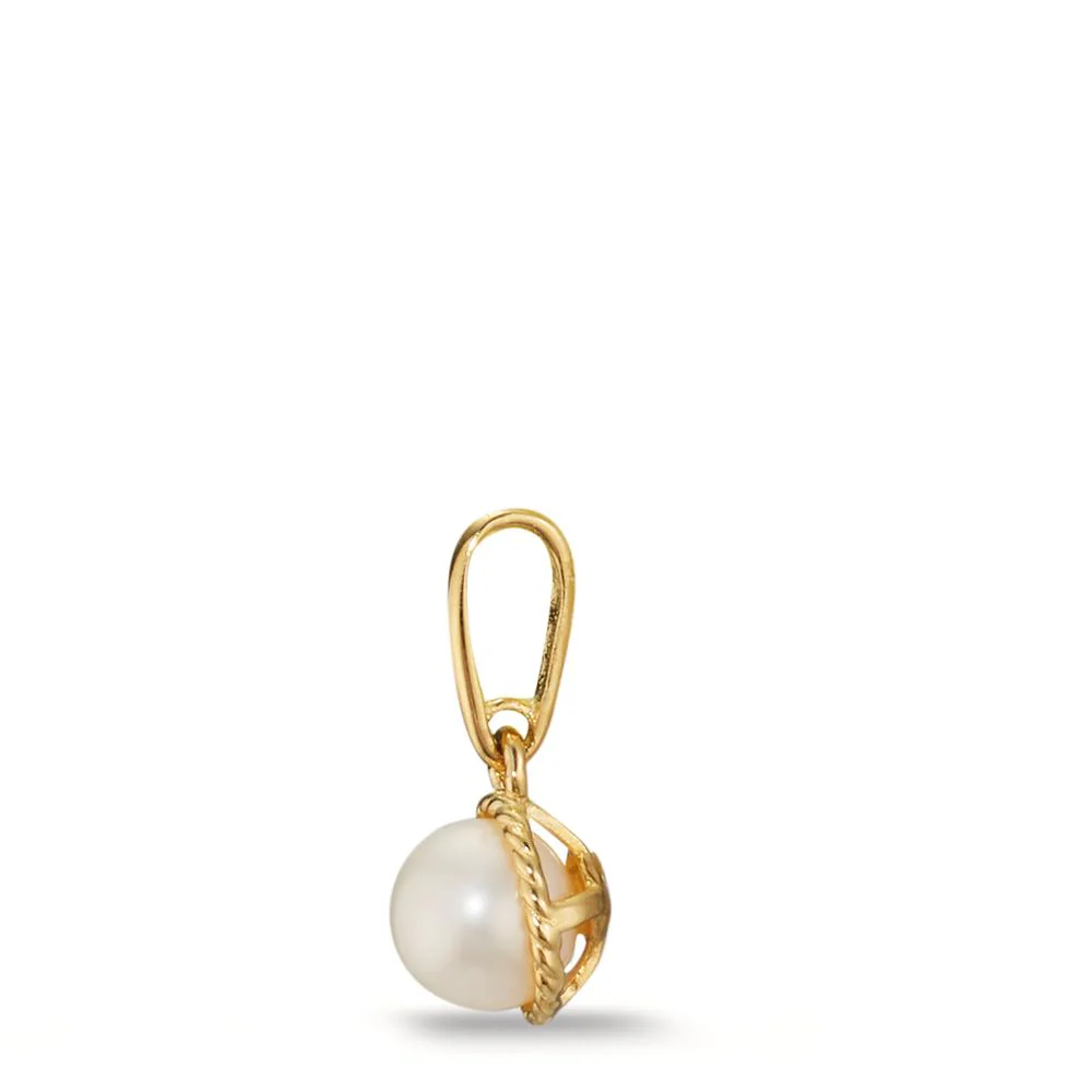 Ciondolo Oro giallo 375/9K Perla coltivata d'acqua dolce, 4 mm Ø5 mm - Image 2