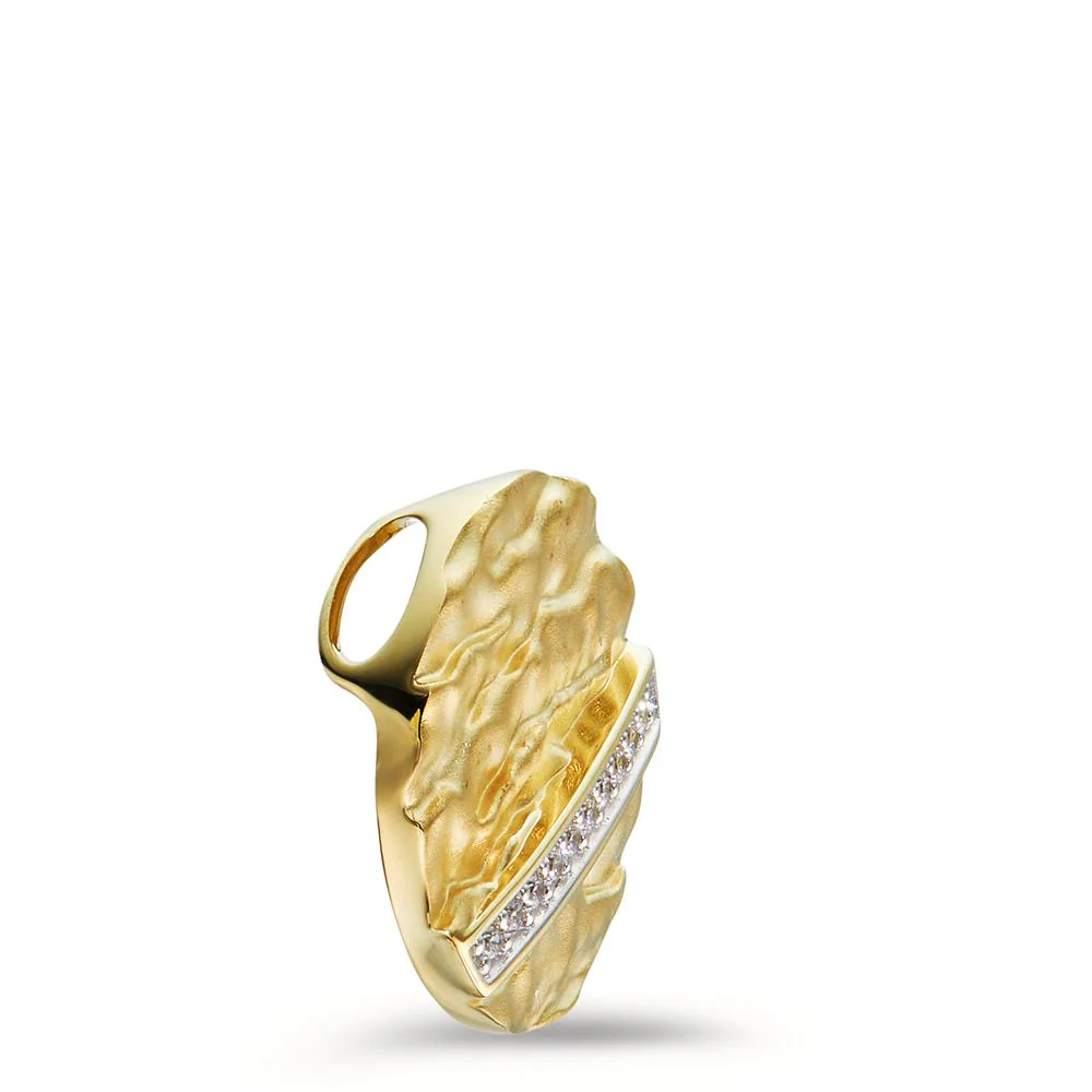 Ciondolo Oro giallo 375/9K Zirconia 10 pietra - Image 2