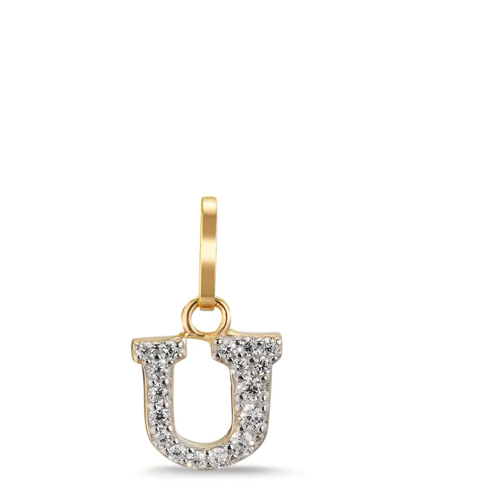 Ciondolo Oro giallo 375/9K Zirconia