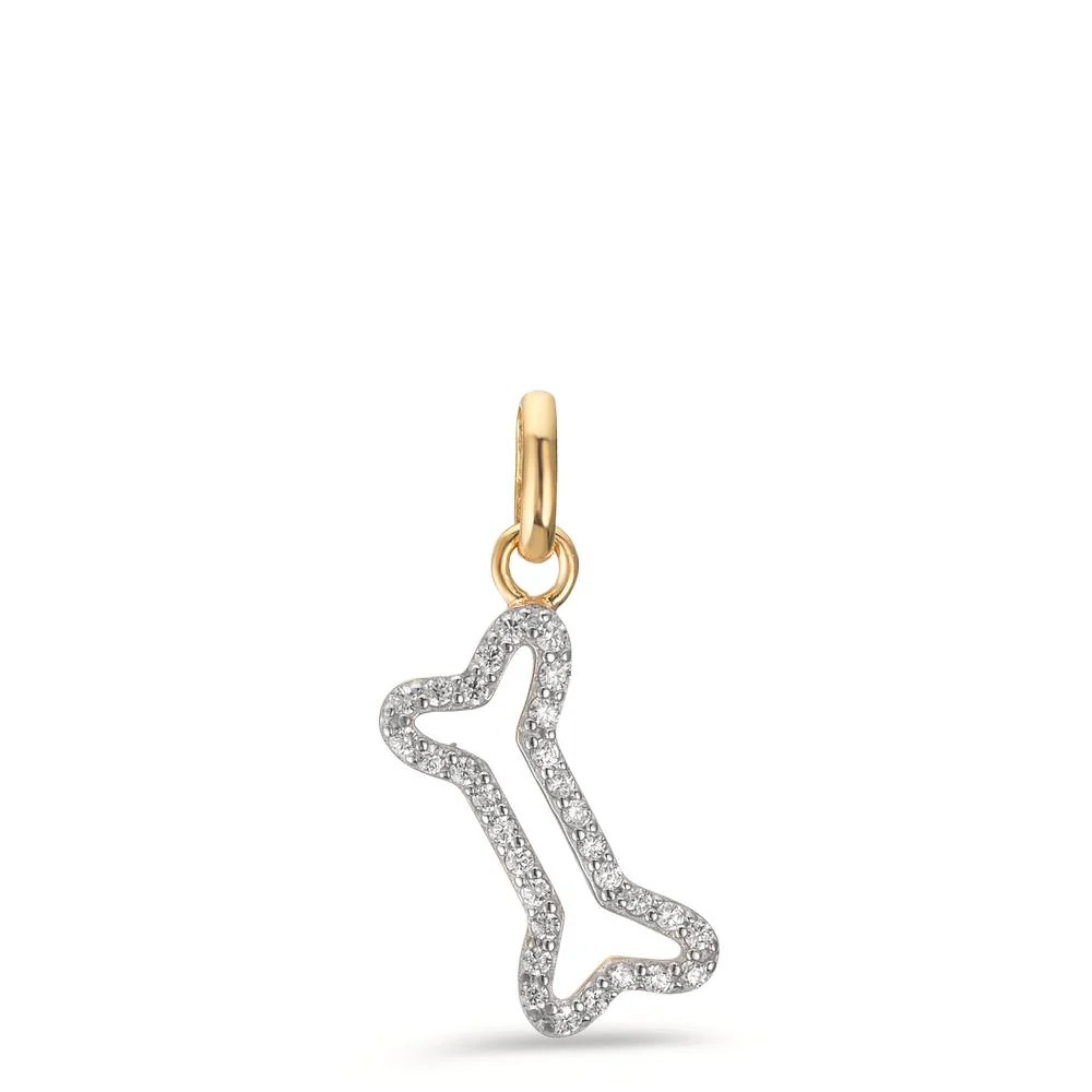 Ciondolo Oro giallo 375/9K Zirconia