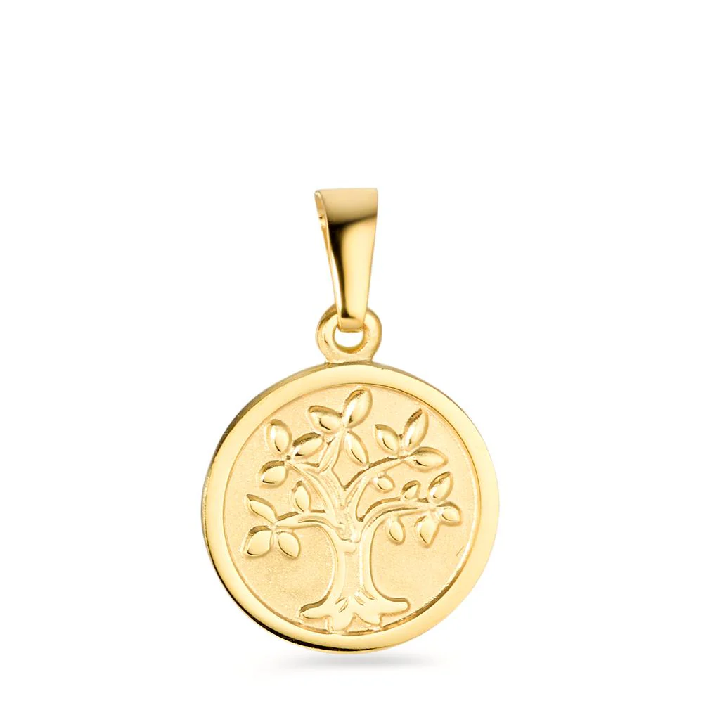 Ciondolo Oro giallo 750/18 carati Albero della vita Ø12 mm