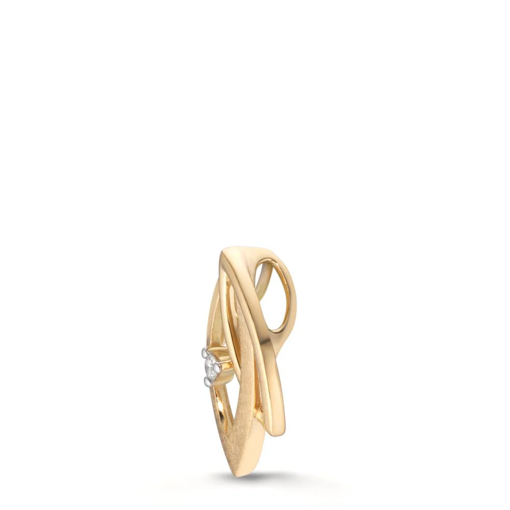 Ciondolo Oro giallo 750/18 carati Diamante 0.02 ct, w-si - Image 4