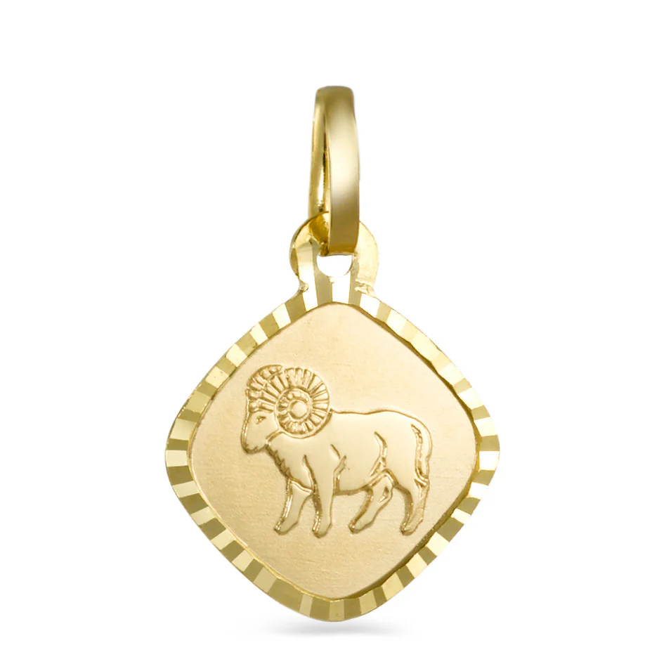 Ciondolo Oro giallo 750/18 carati Segno zodiacale Ariete