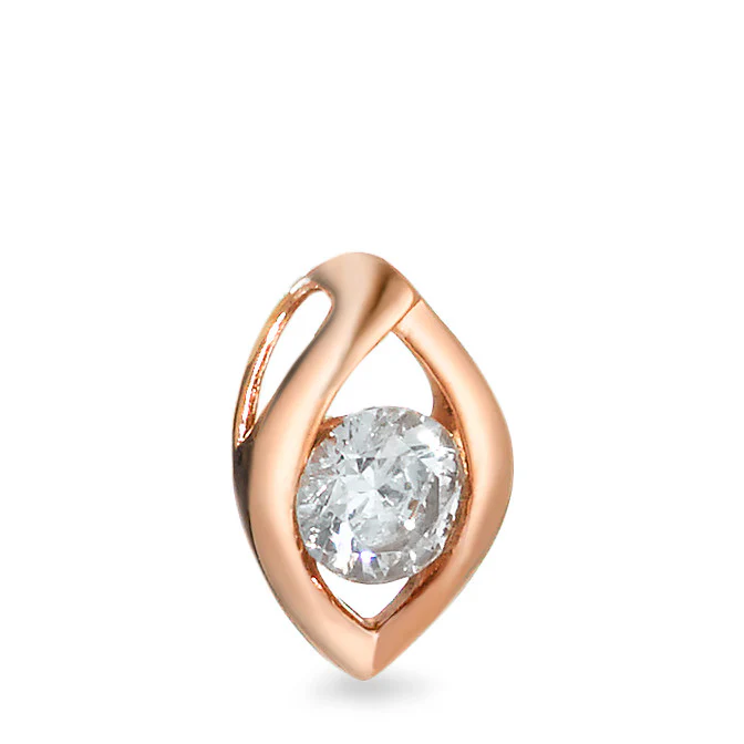Ciondolo Oro rosa 375/9k Zirconia