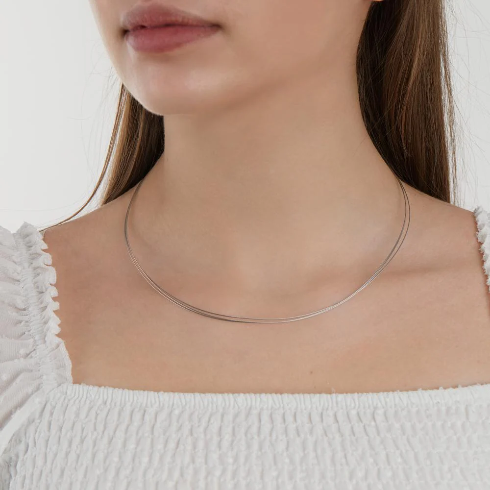 Collana Acciaio inossidabile 45 cm Ø2 mm - Image 4