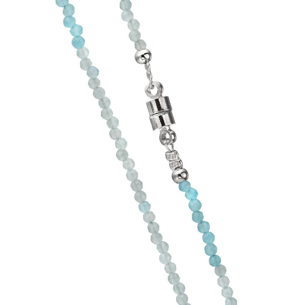 Collana Acciaio inossidabile Acquamarina 2 mm 43 cm - Image 2