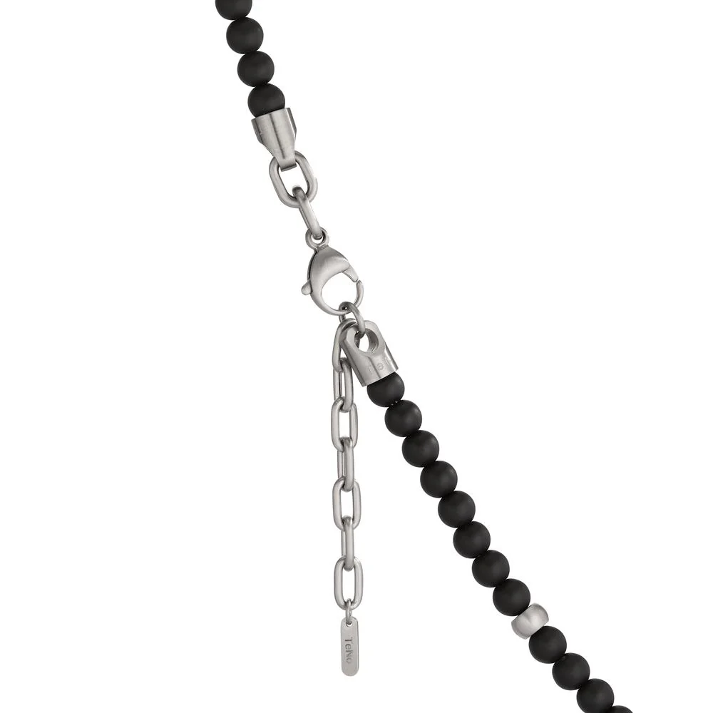 Collana Acciaio inossidabile Agata 78 pietra 50 cm Ø6 mm - Image 3