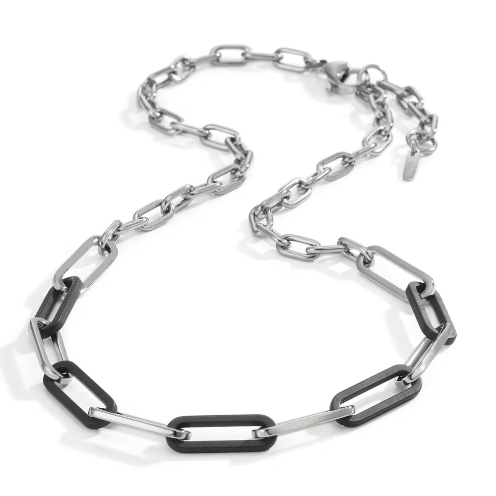Collana Acciaio inossidabile, Carbonio 42-45 cm - Image 2