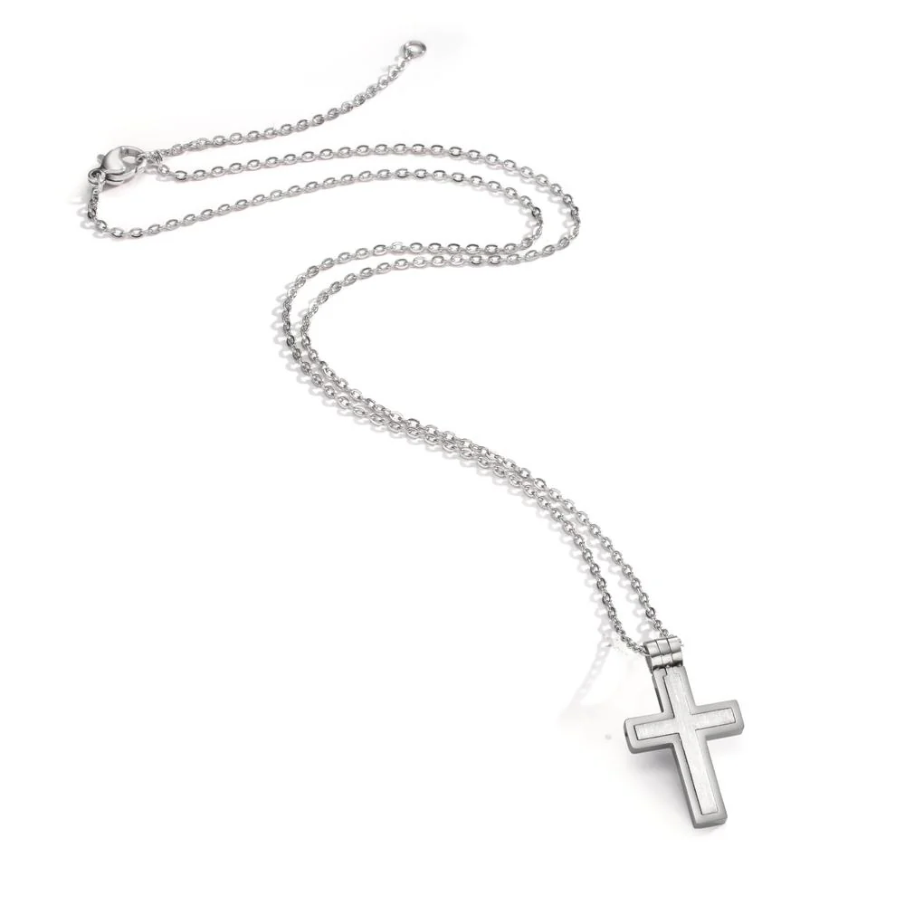 Collana Acciaio inossidabile Croce 45-50 cm - Image 2