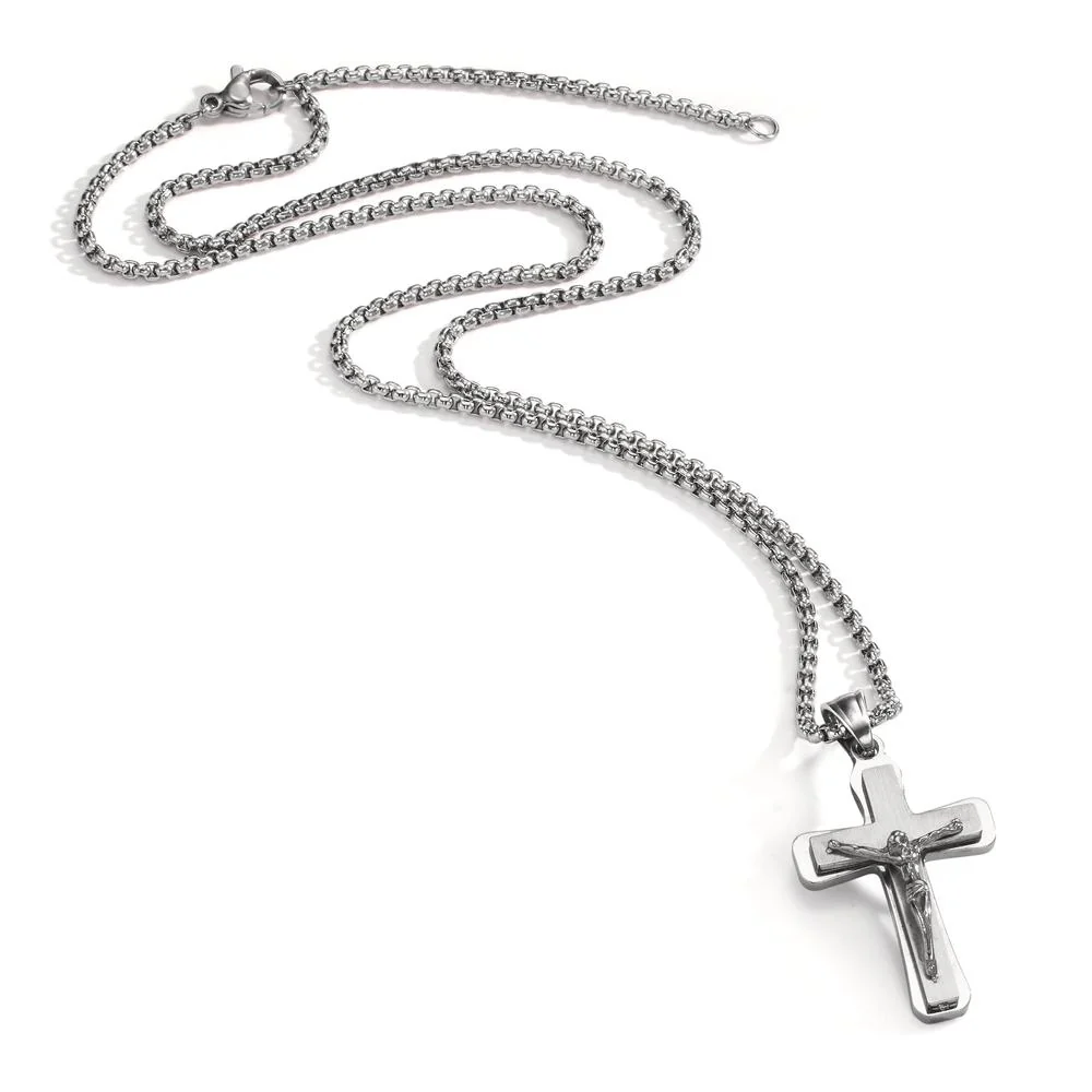 Collana Acciaio inossidabile Croce 45-50 cm - Image 2