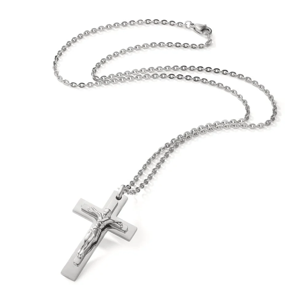 Collana Acciaio inossidabile Croce 50 cm - Image 2