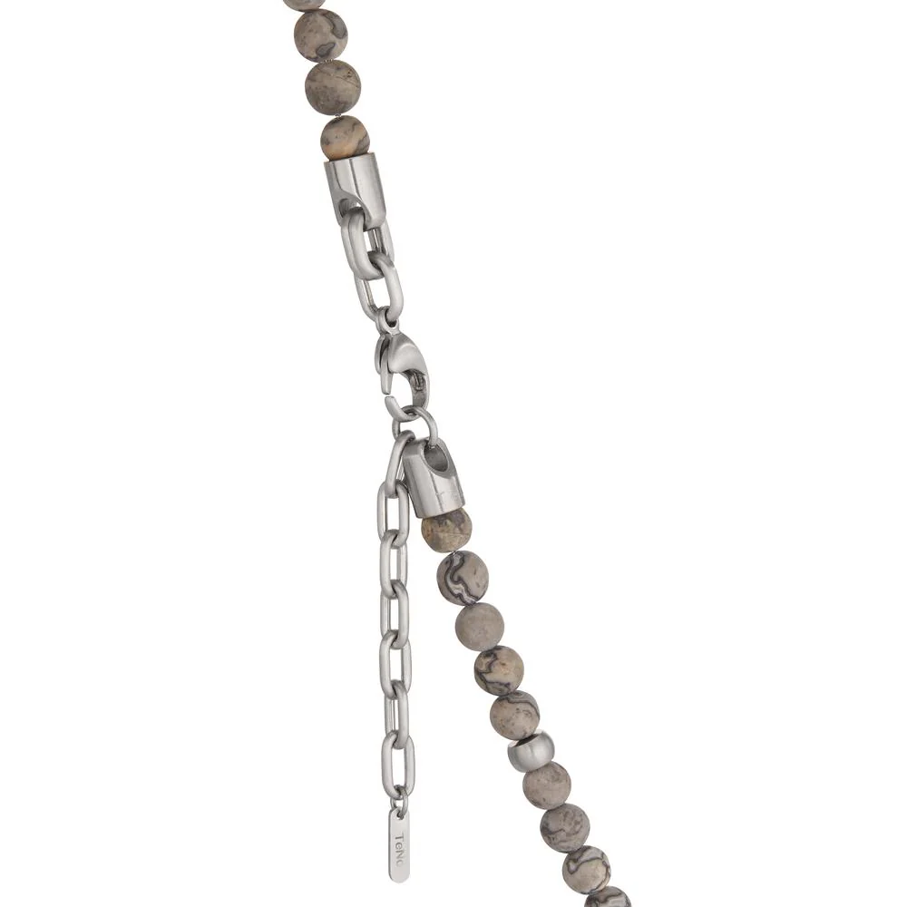 Collana Acciaio inossidabile Diaspro 72 pietra 50 cm Ø6.5 mm - Image 3