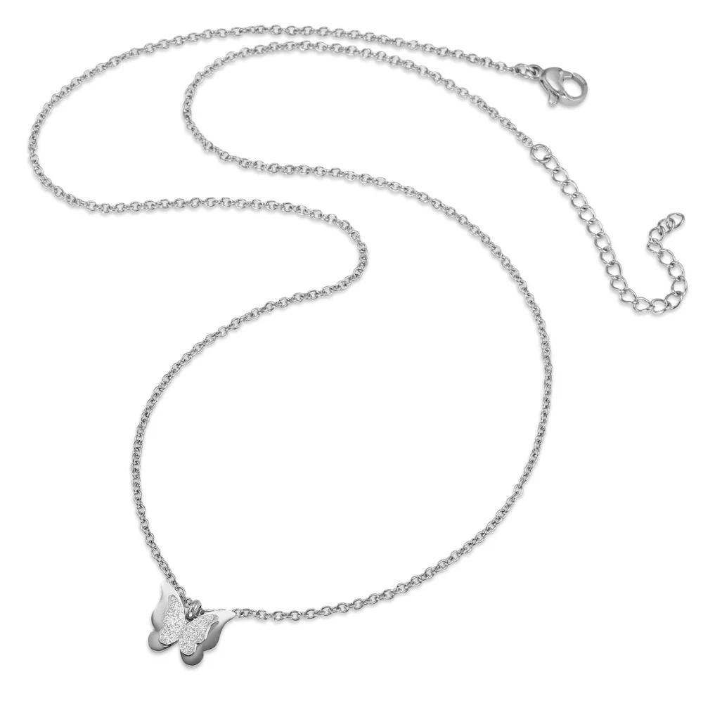 Collana Acciaio inossidabile Farfalla 45-50 cm - Image 2