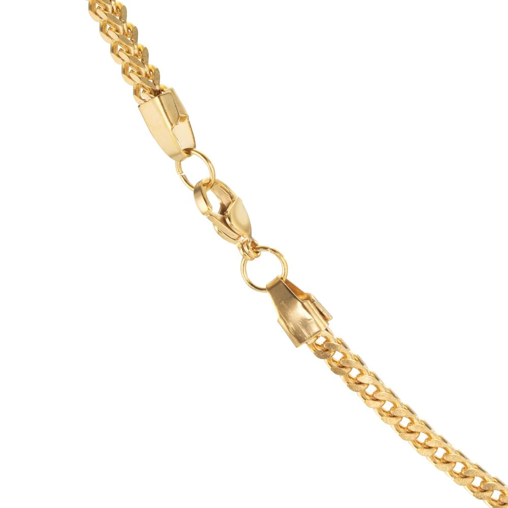 Collana Acciaio inossidabile giallo rivestimento IP 50 cm - Image 6