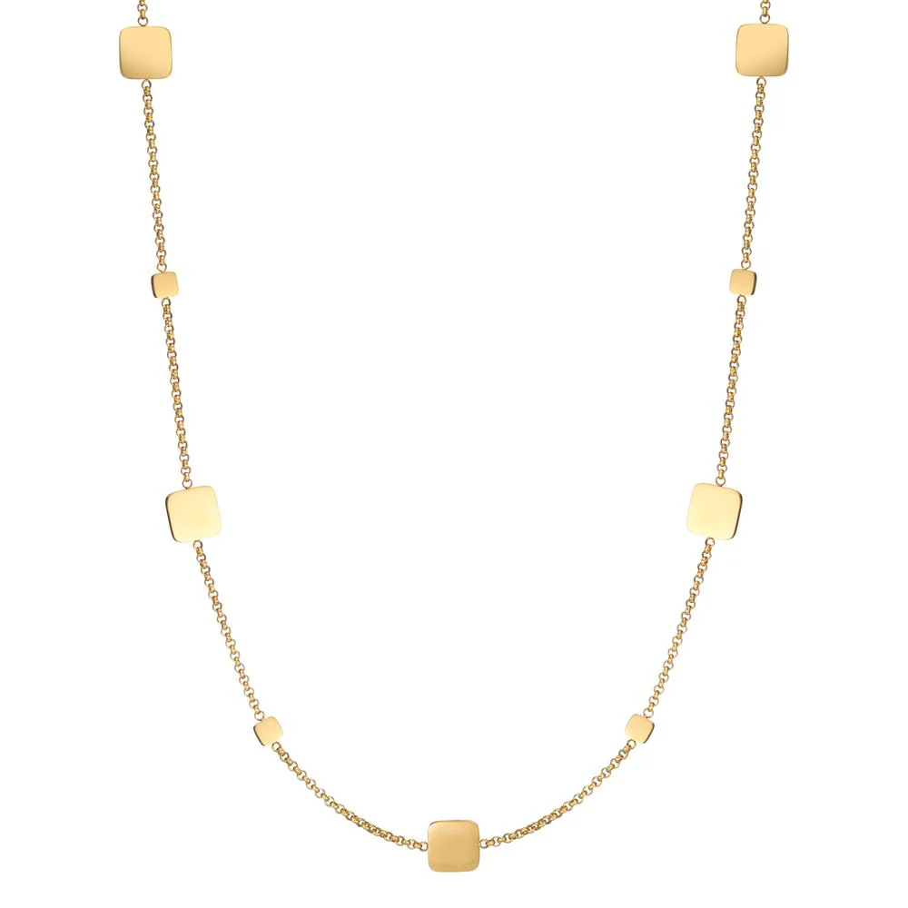 Collana Acciaio inossidabile giallo rivestimento IP 90 cm