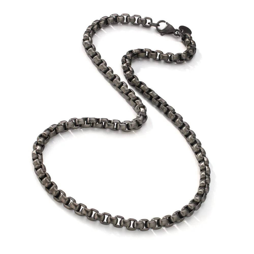 Collana Acciaio inossidabile grigio rivestimento IP 60 cm - Image 2