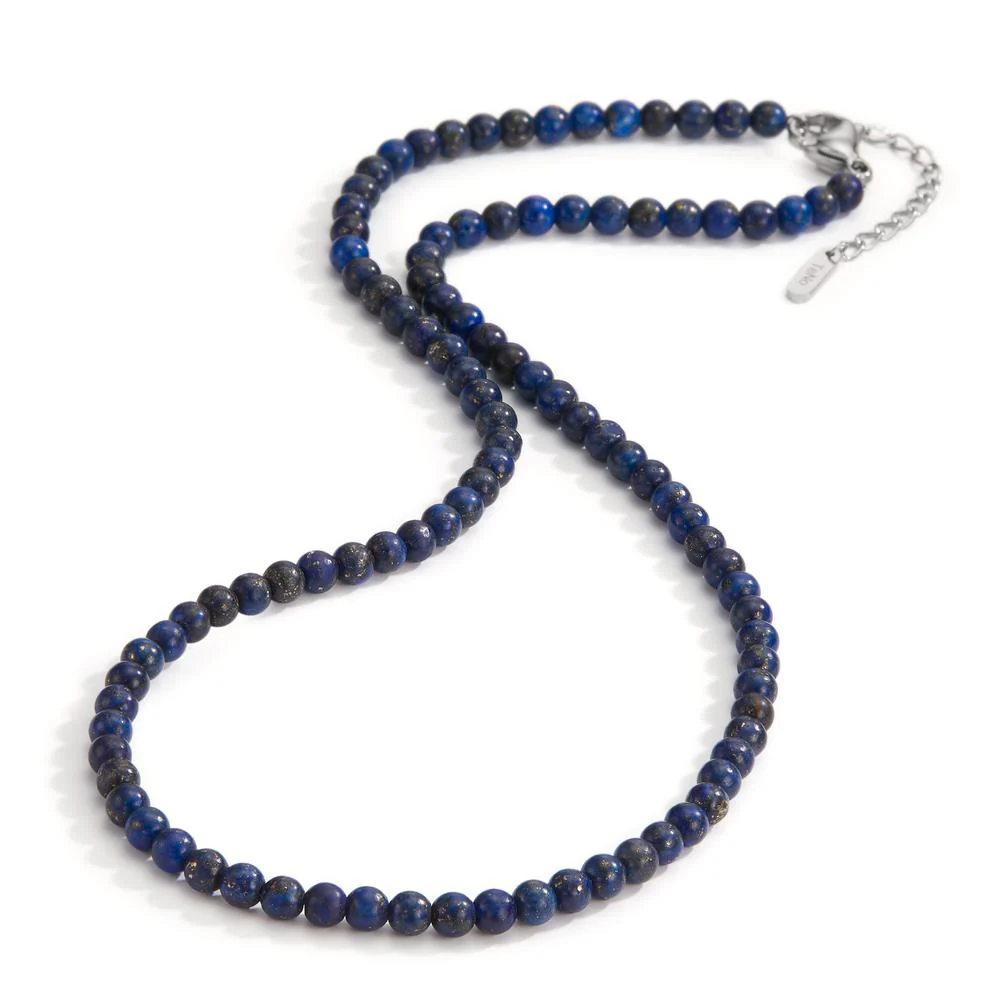 Collana Acciaio inossidabile Lapislazzuli 42-45 cm Ø4 mm - Image 2