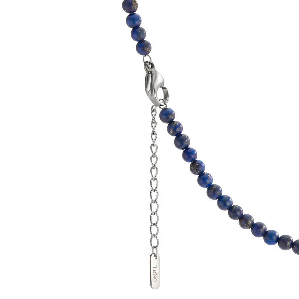Collana Acciaio inossidabile Lapislazzuli 42-45 cm Ø4 mm - Image 3
