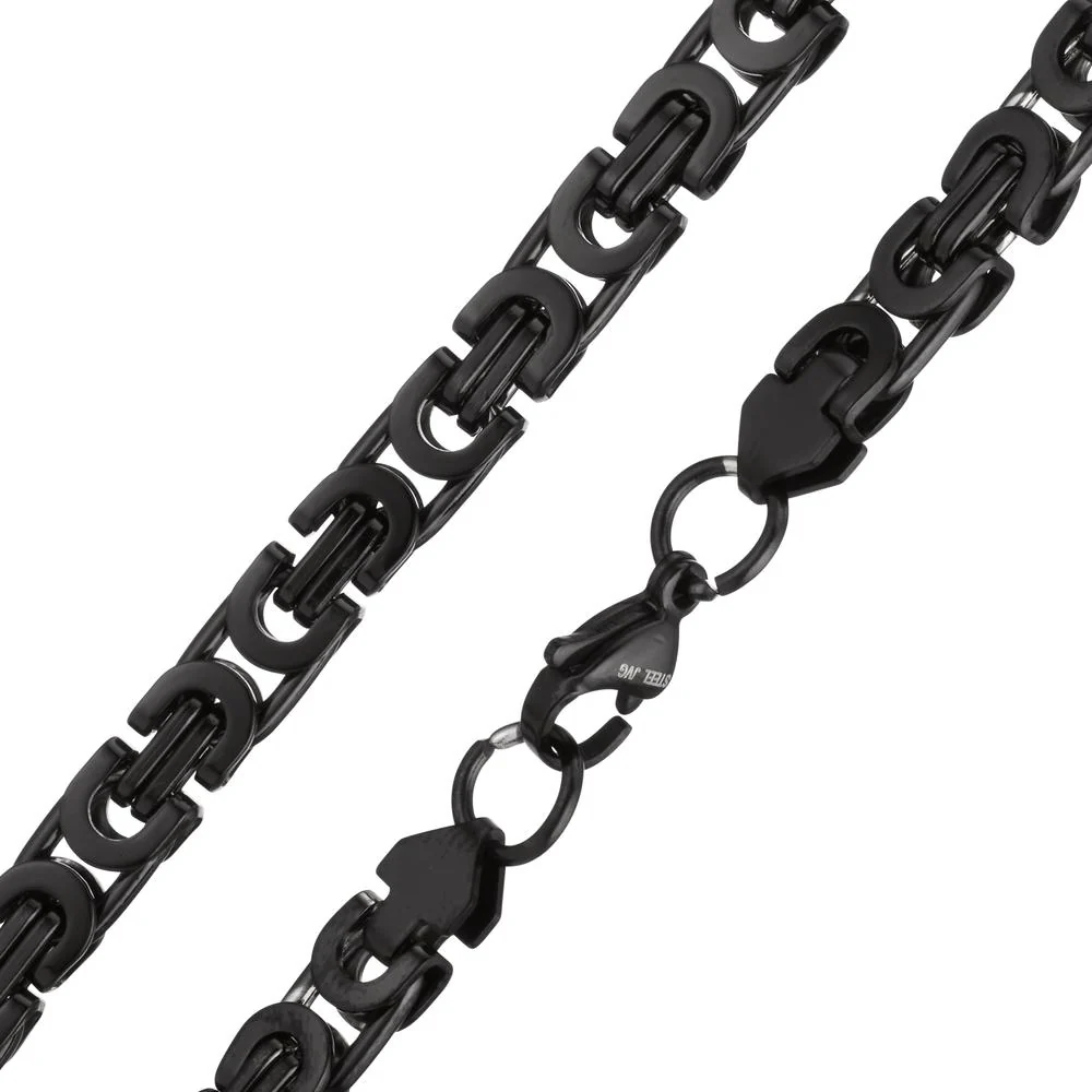 Collana Acciaio inossidabile nero rivestimento IP 60 cm - Image 3